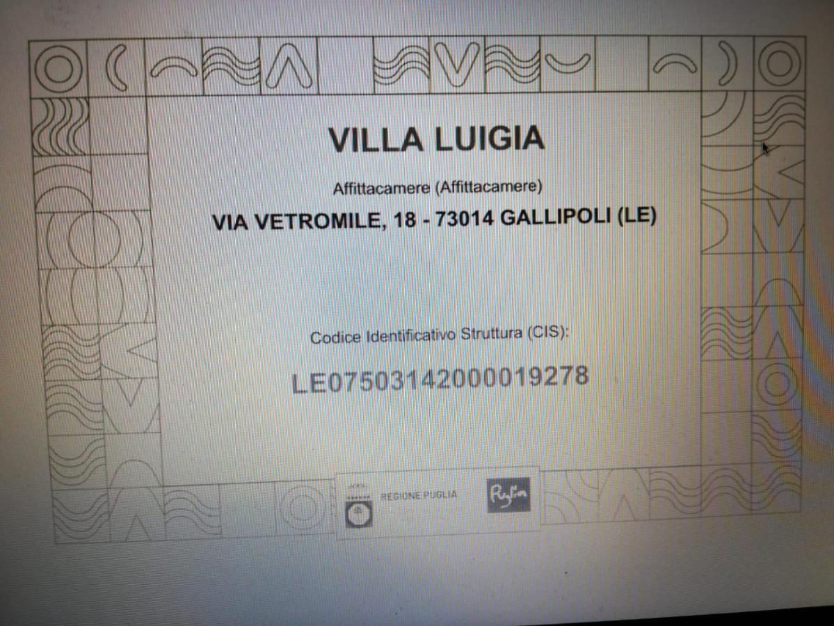 Villa Luigia Luxury Relais Gallipoli Exterior photo